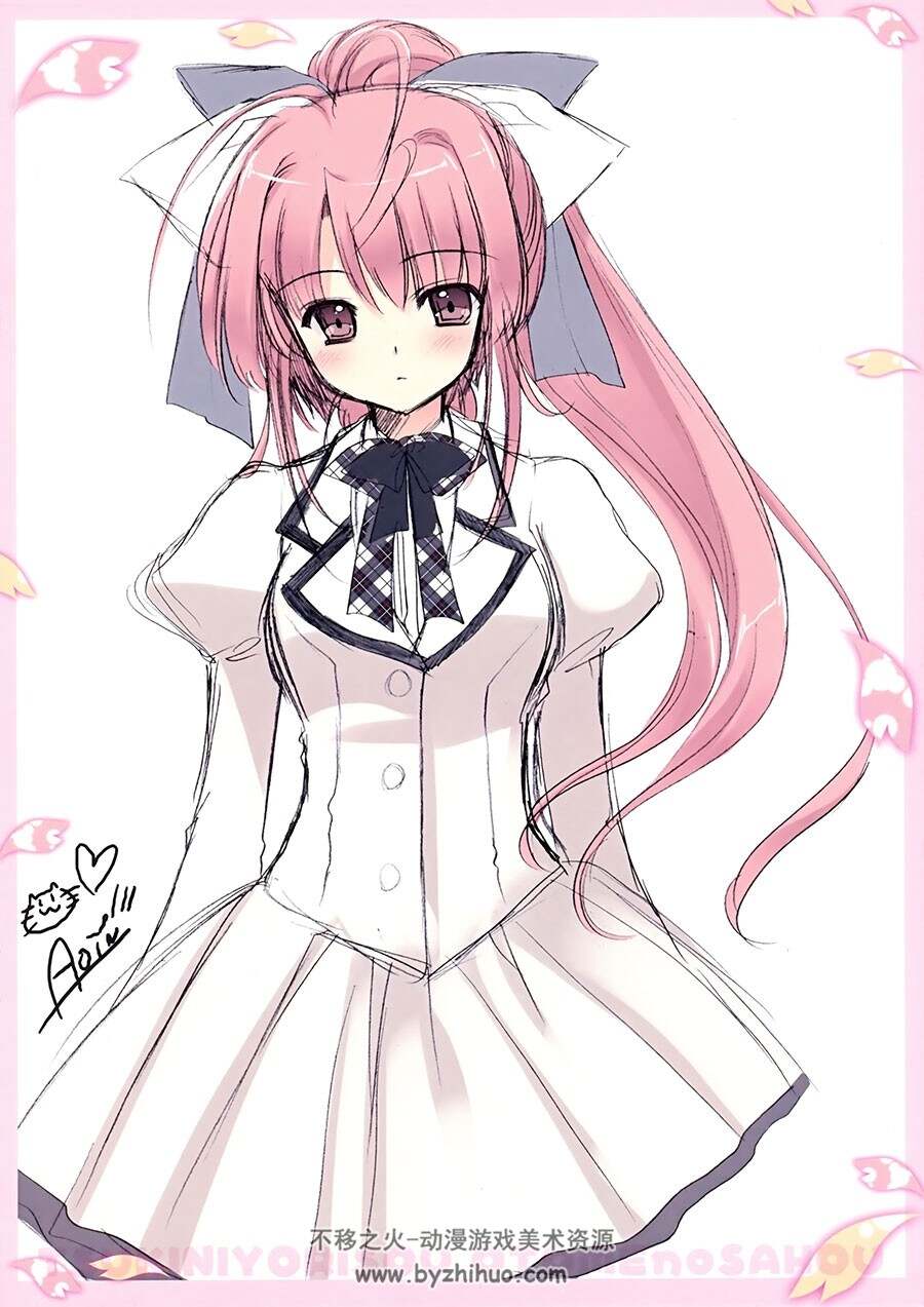 近月少女的礼仪 Galgame角色资料设定原画集 扫描图片下载