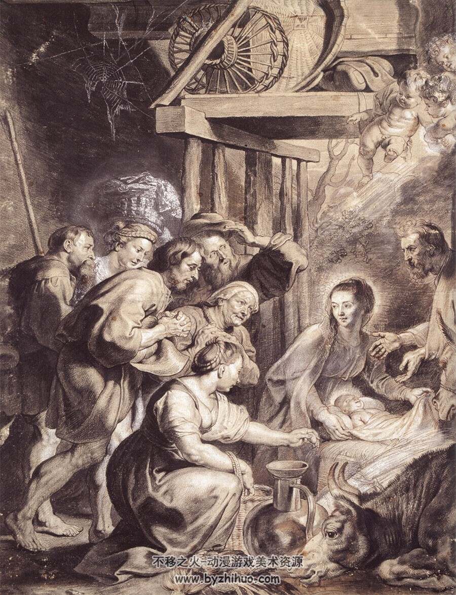 彼得 保罗 鲁本斯绘画集 Peter Paul Rubens The Drawings 素描油画作品图文鉴赏下载