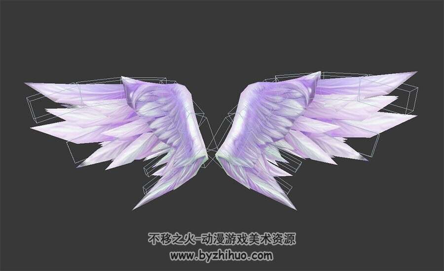 天使与恶魔翅膀 3DMax模型分享 含动作绑定