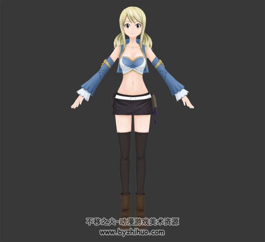 妖精的旋律 女主角露西3dMax模型下载