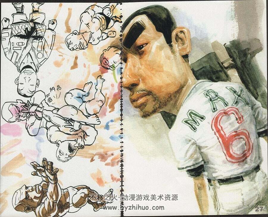 韩国大神金政基 艺术速写插画作品手稿2007画集A卷 图集百度云网盘下载