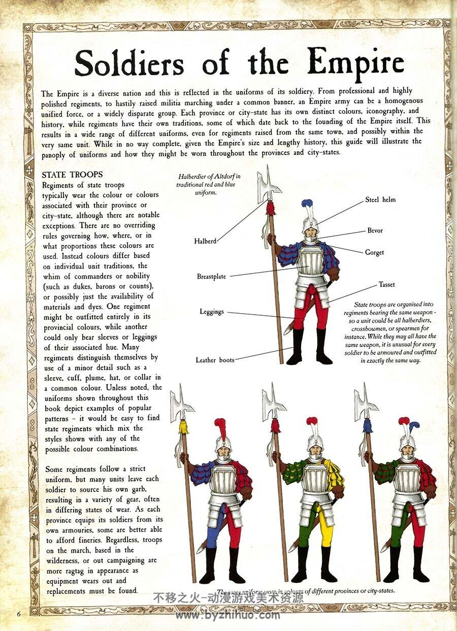 帝国制服和纹章 Uniforms and Heraldry of the Empire 欧洲风格图文鉴赏参考素材