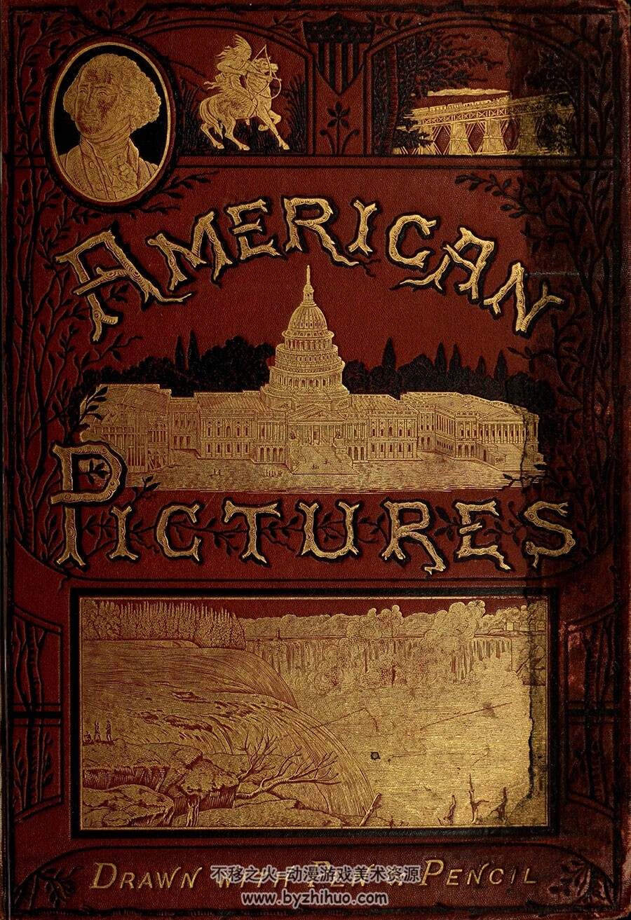 AMERICAN PICTURES 美国风铅笔草图和钢笔画 手绘美术作品图文鉴赏