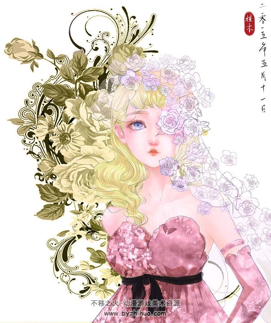 插画师槿木 古风美人插画唯美图包分享下载 139P