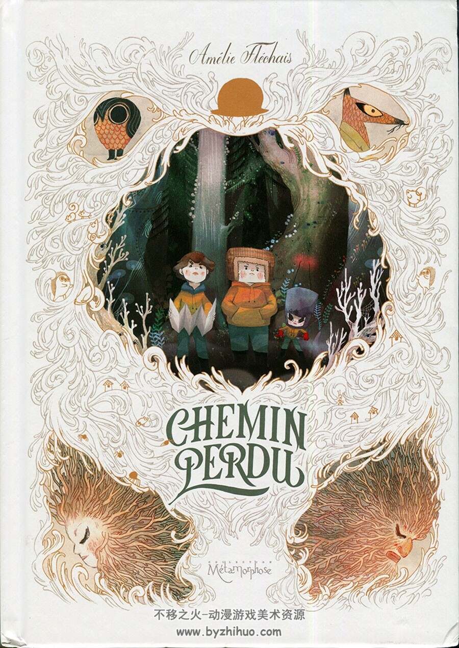 Chemin perdu 画师Amelie Flechais 法语儿童漫画