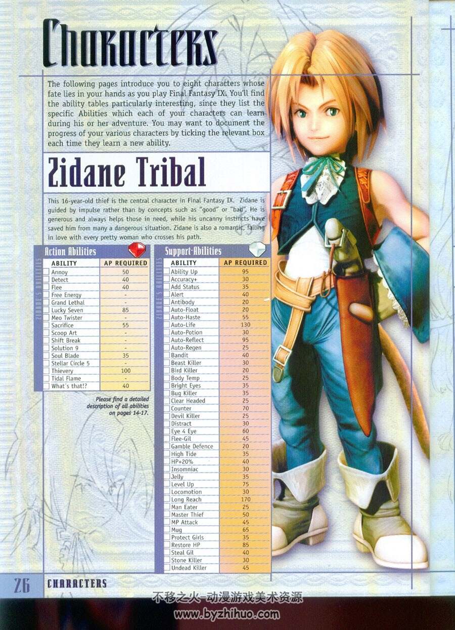 最终幻想9 美版官方游戏攻略指南画集 下载 Final Fantasy IX Official Guide