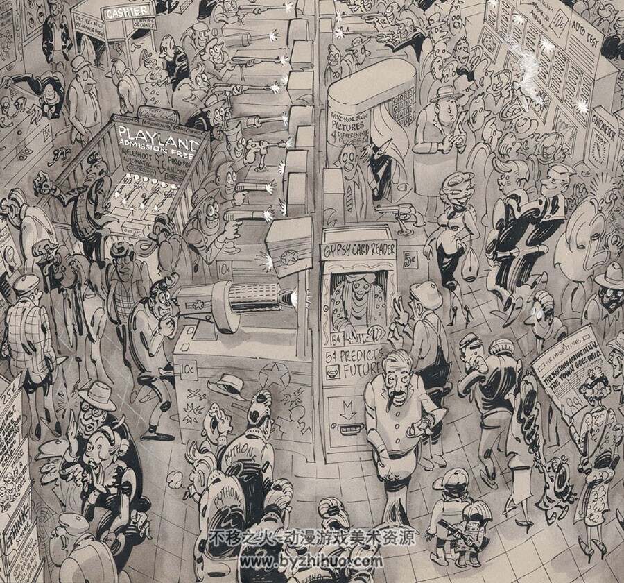 美国讽刺画家 Harvey Kurtzman 艺术作品画集