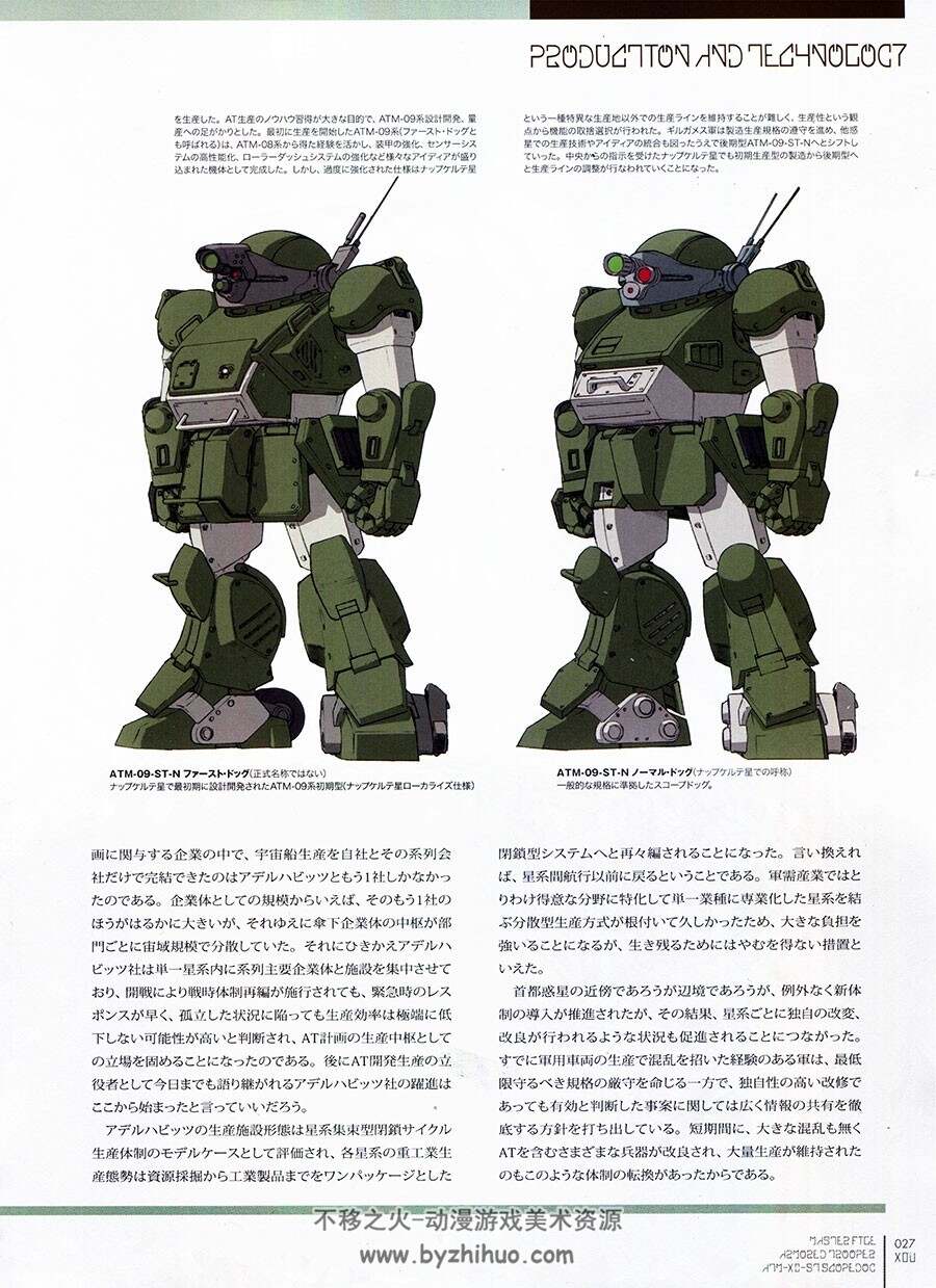 装甲骑兵 MASTER FILE ARMOERD TROOPER ATM-09-ST SCOPEDOG 机甲设定资料原画集