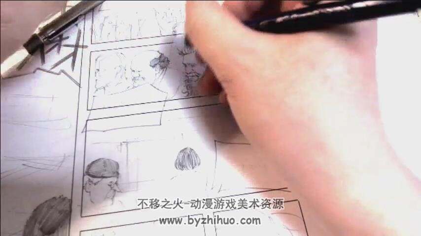 日本漫画家的作画视频过程 手绘漫画视频教程 共23.8GB