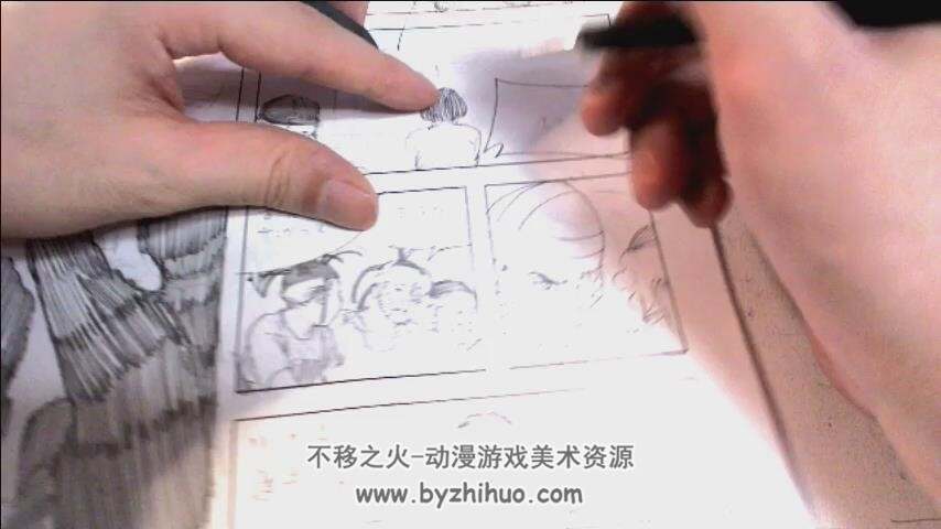 日本漫画家的作画视频过程 手绘漫画视频教程 共23.8GB