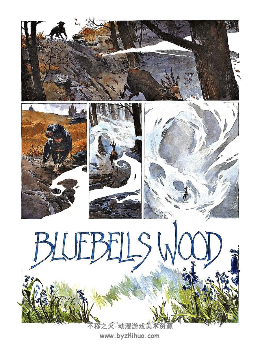 Bluebells Wood 全一册 Guillaume Sorel 手绘写实风欧美漫画图推荐