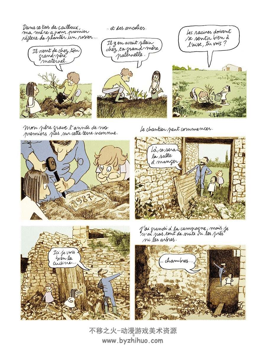 Les grands espaces 全一册 Meurisse Catherine 手绘卡通法国漫画