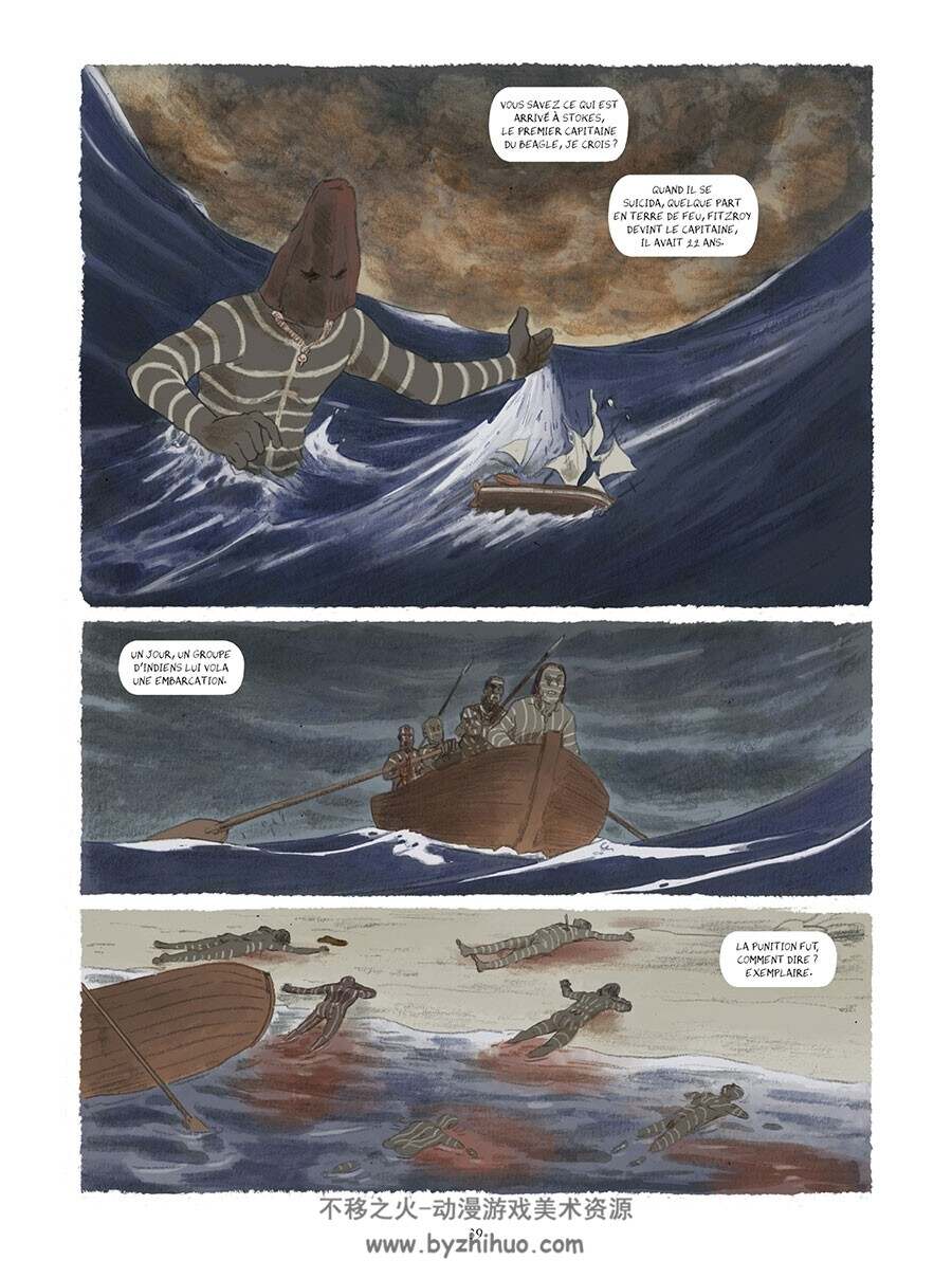 HMS Beagle, Aux origines de Darwin 全一册 Grolleau Fabien - Royer Jérémie 法语漫画