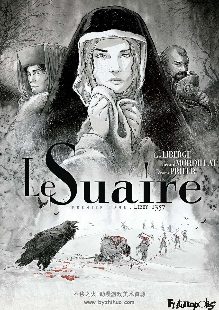 Le Suaire 1-2册 Éric Liberge - Gérard Mordillat - Jérôme Prieur 法语黑白漫画