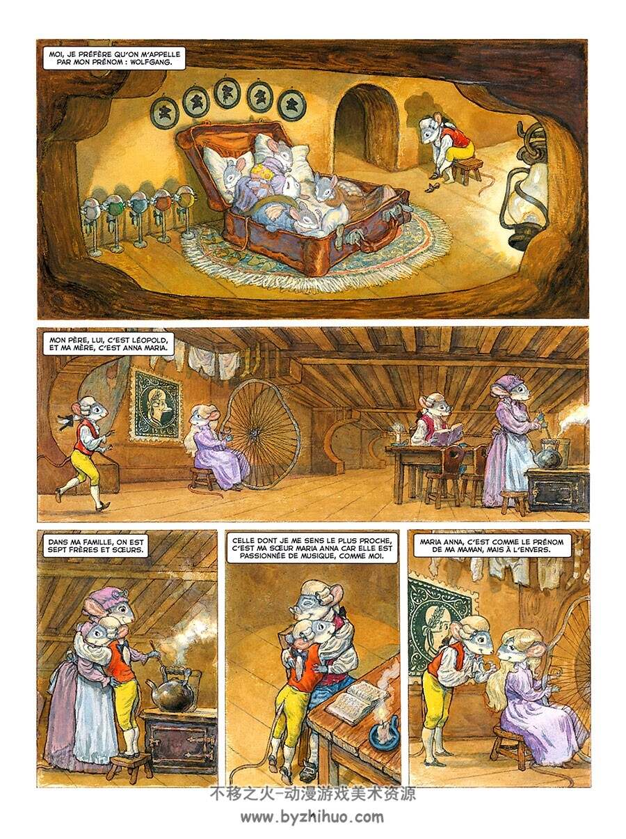Mausart 全一册 Thierry Joor - Gradimir Smudja  手绘动物拟人漫画