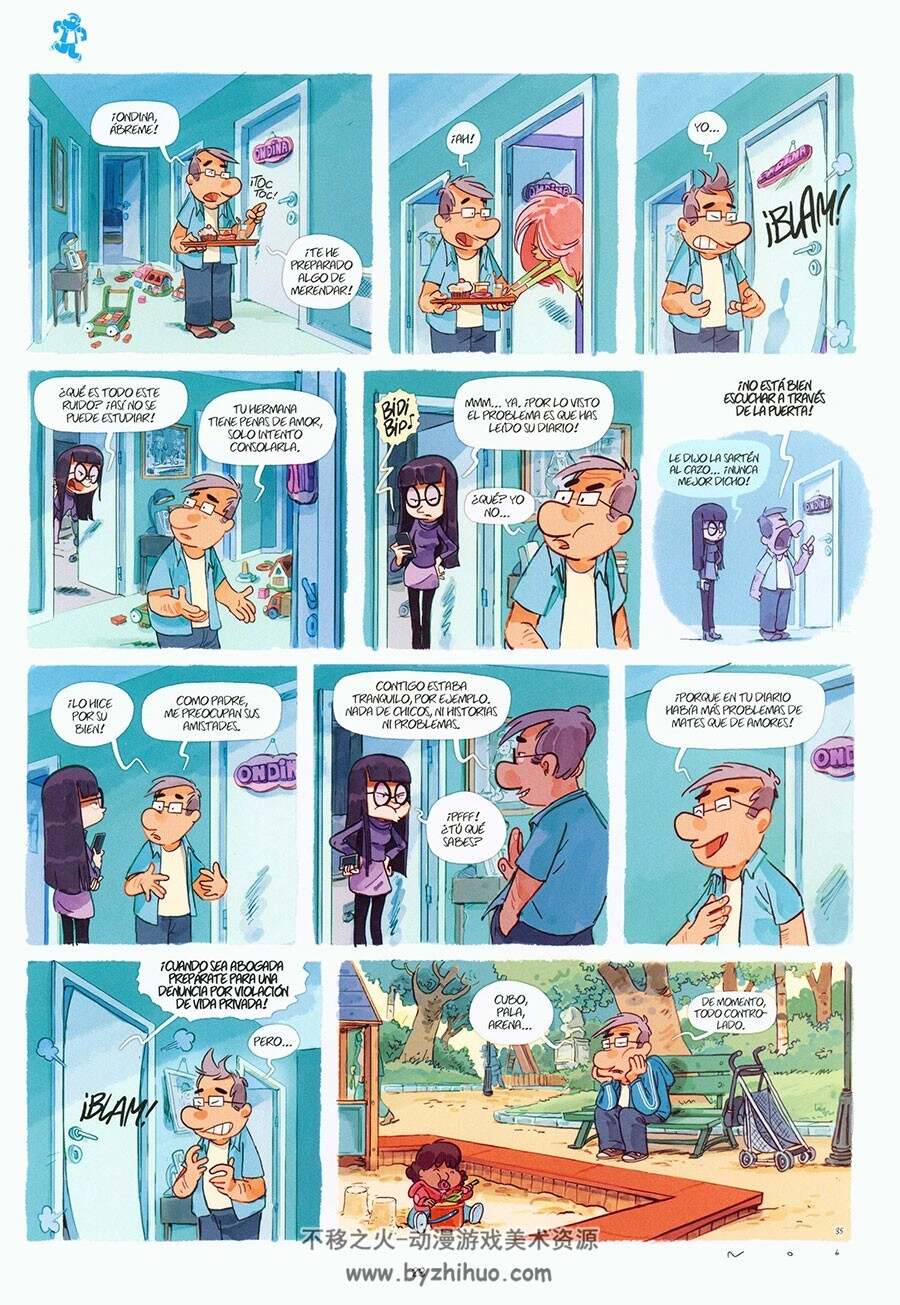 Dad 第一册 Nob 西班牙语卡通彩色漫画下载