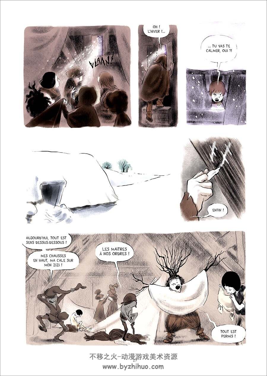 La Croisade des Innocents 全一册 Chloé Cruchaudet 手绘风卡通漫画