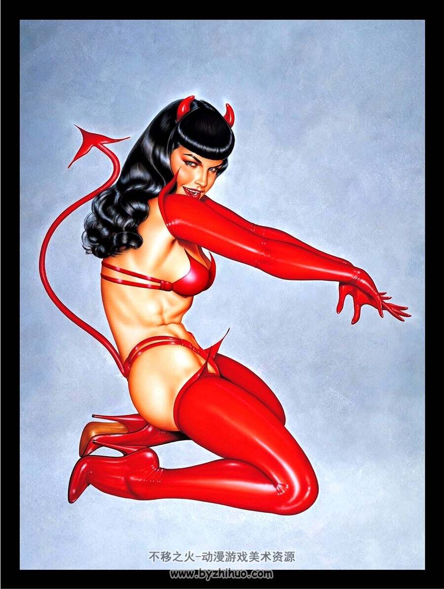 Bettie Page 插画师Olivia De Berardinis性感招贴女郎作品画集