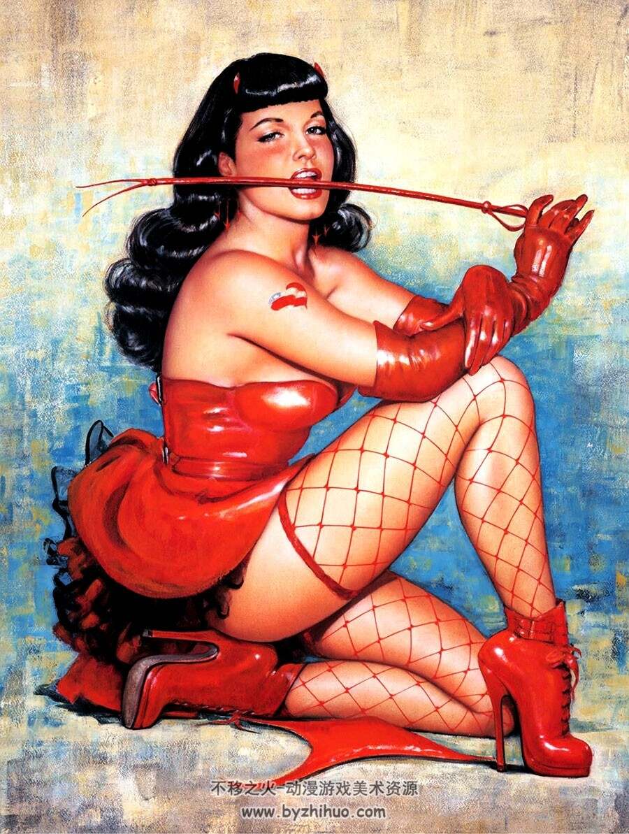 Bettie Page 插画师Olivia De Berardinis性感招贴女郎作品画集