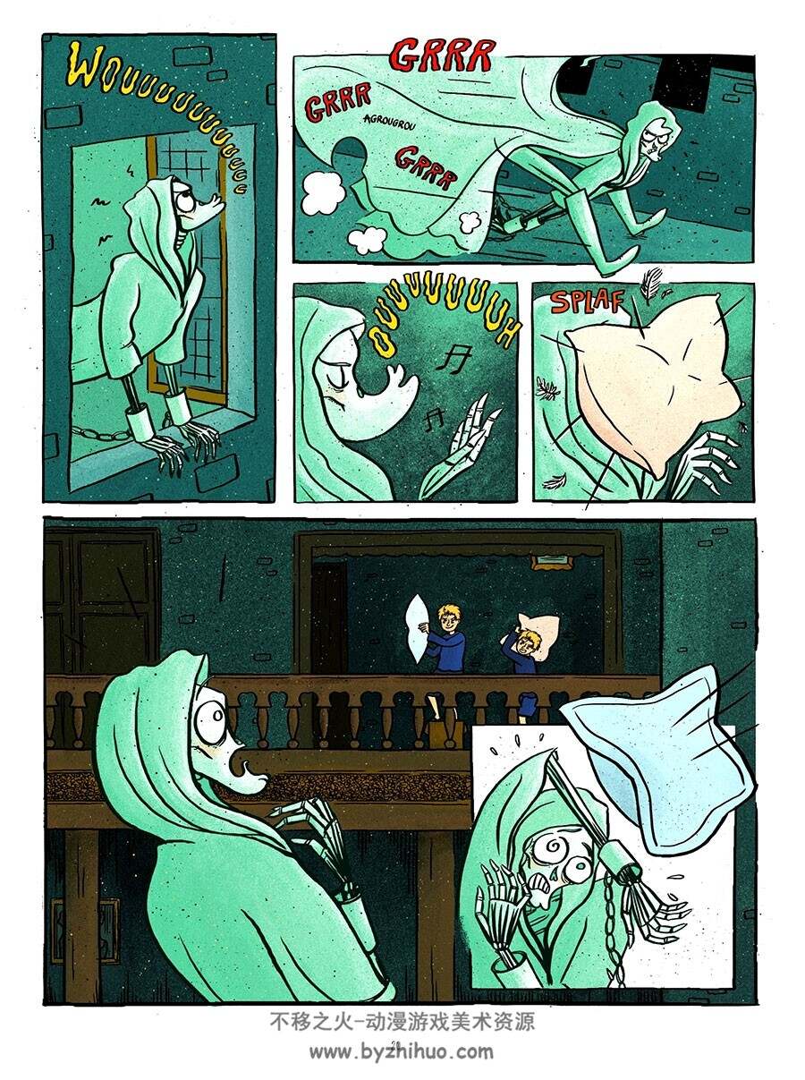 Le fantôme de Canterville 全一册 Elléa Bird 彩色童话风欧美漫画