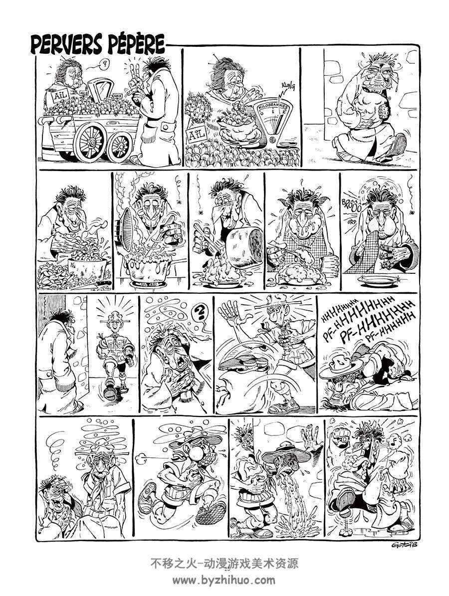 Pervers pépère 全一册 Gotlib 欧美黑白讽刺漫画下载