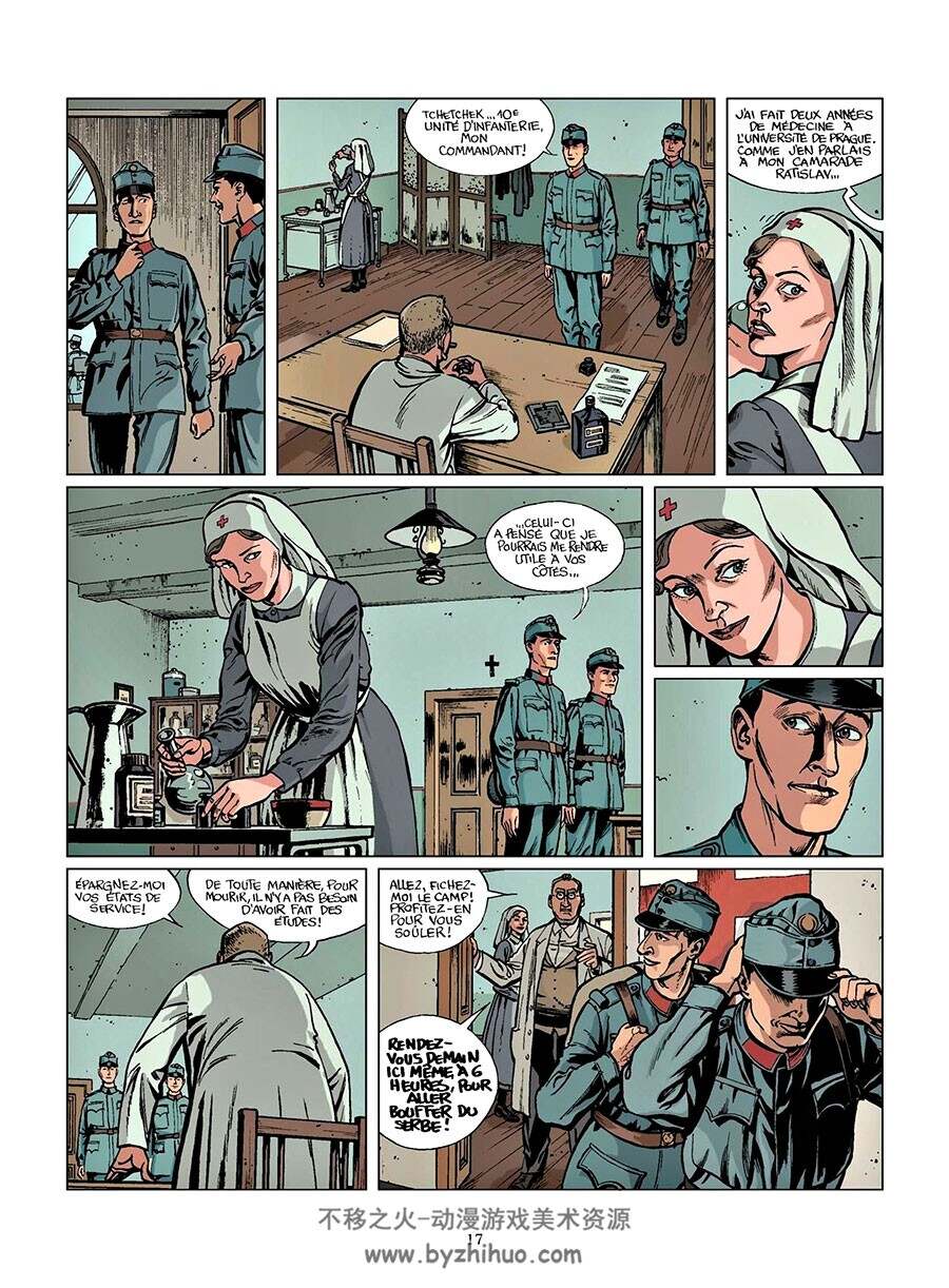 La Druzina 1914-1918 第一册 Jacques Mazeau - Brada  军事题材漫画