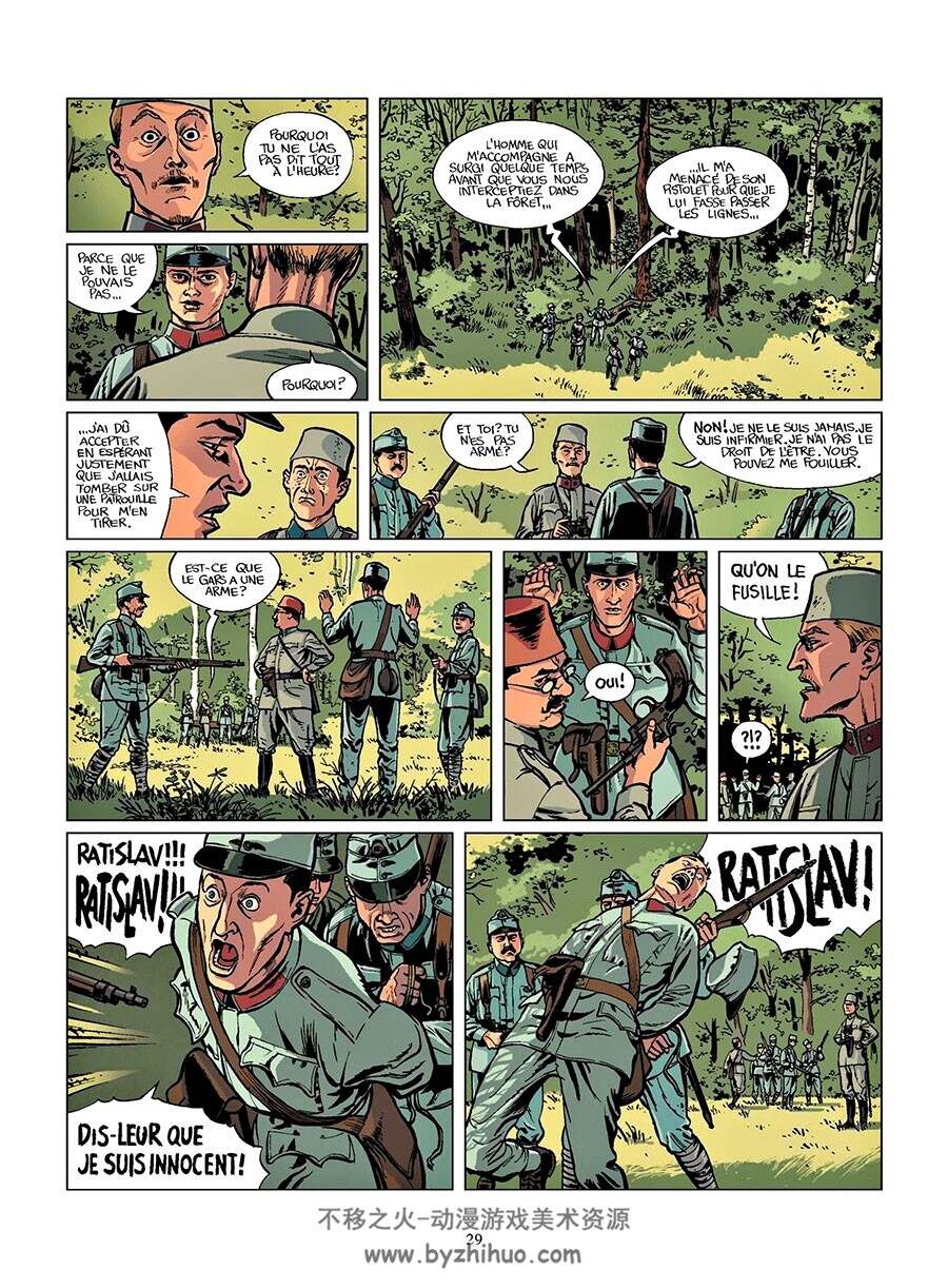 La Druzina 1914-1918 第一册 Jacques Mazeau - Brada  军事题材漫画