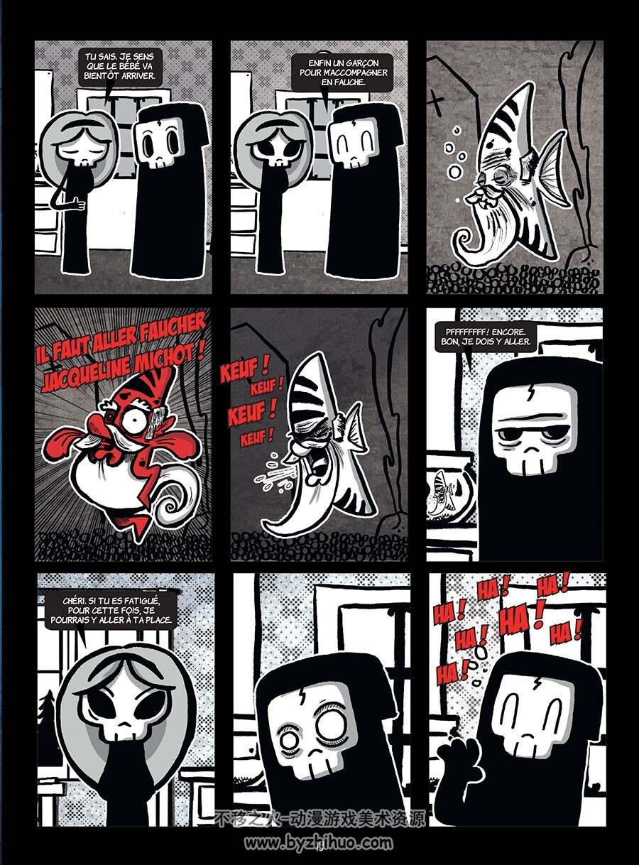 La Petite Mort 1-4册 Davy Mourier 卡通死神欧美漫画