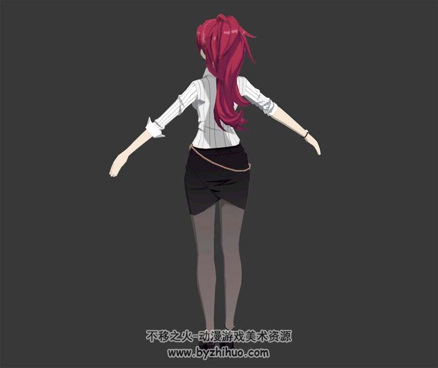灵魂武器 soul worker 女主角3D模型 格式Max百度云下载