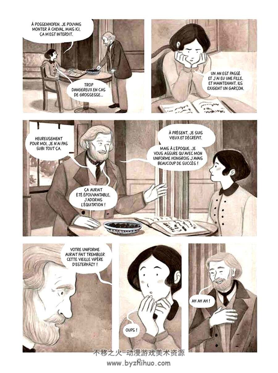 Sissi, une femme au-delà du conte du fées 全一册  Giorgia Marras  黑白法语漫画