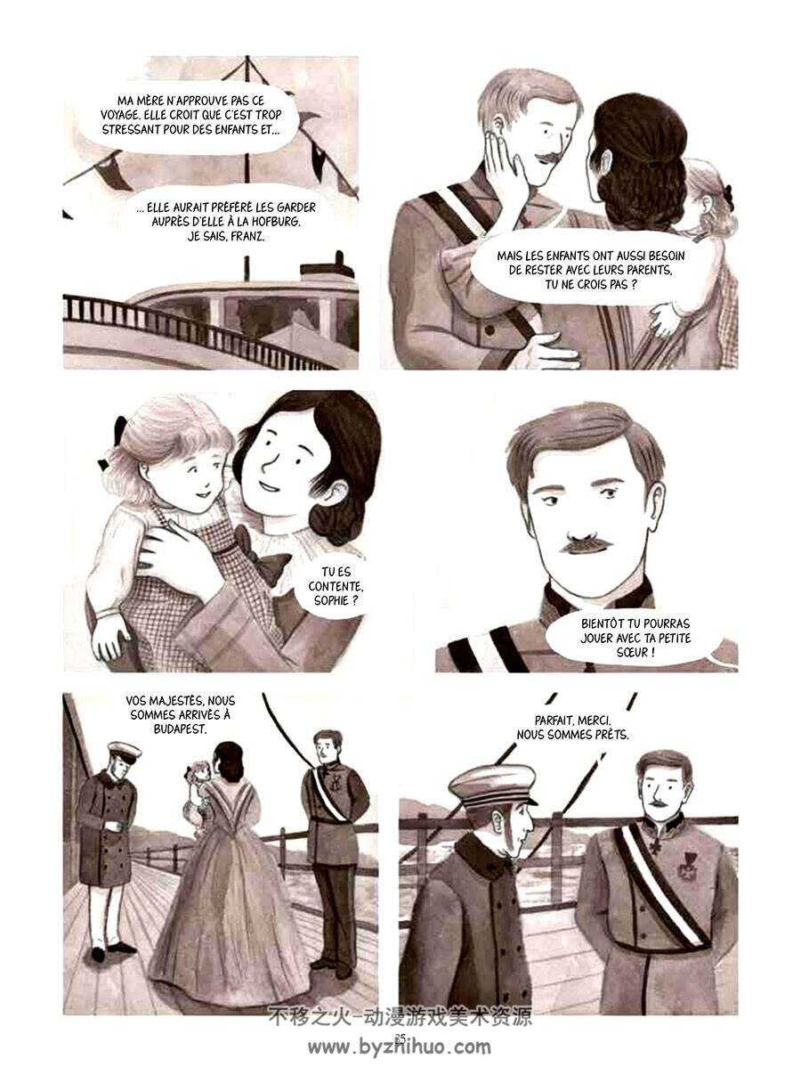 Sissi, une femme au-delà du conte du fées 全一册  Giorgia Marras  黑白法语漫画