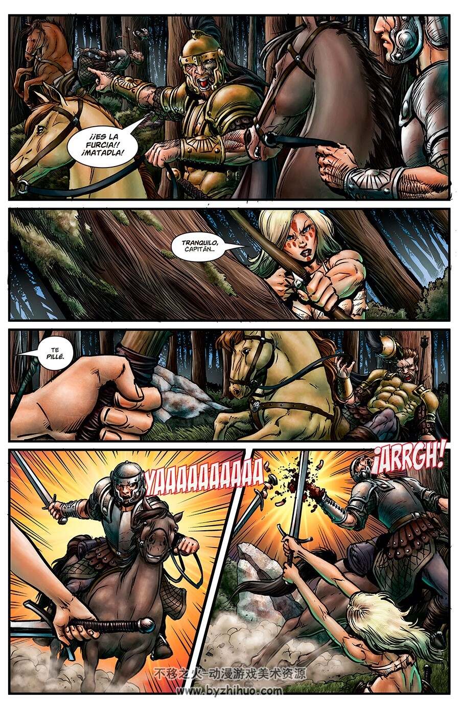 Arhian 1-3册 cazadora de cabezas 西班牙语奇幻彩色漫画资源下载