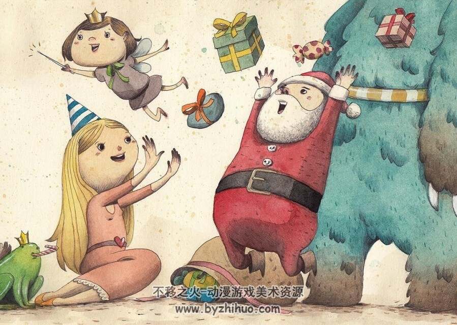 VIVIAN 欧美水彩手绘插画合集欣赏