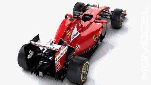 法拉利F1 方程式赛车车辆3D模型下载 格式Max obj