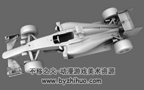 法拉利F1 方程式赛车车辆3D模型下载 格式Max obj