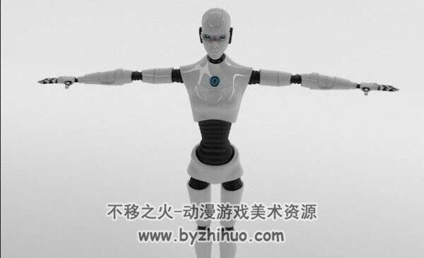 高质量 6组现代科技机械人机器人3D高精模型下载