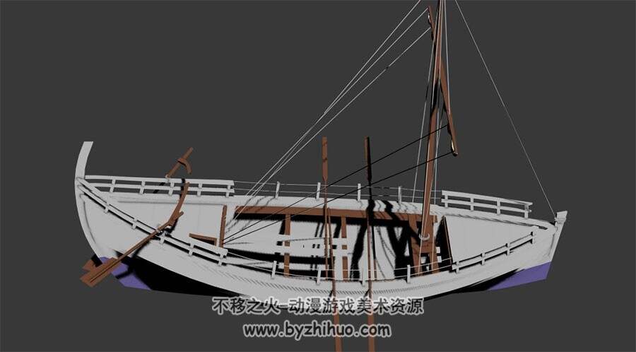 17只水上交通工具 木船帆船豪华飞船多种风格Max格式下载
