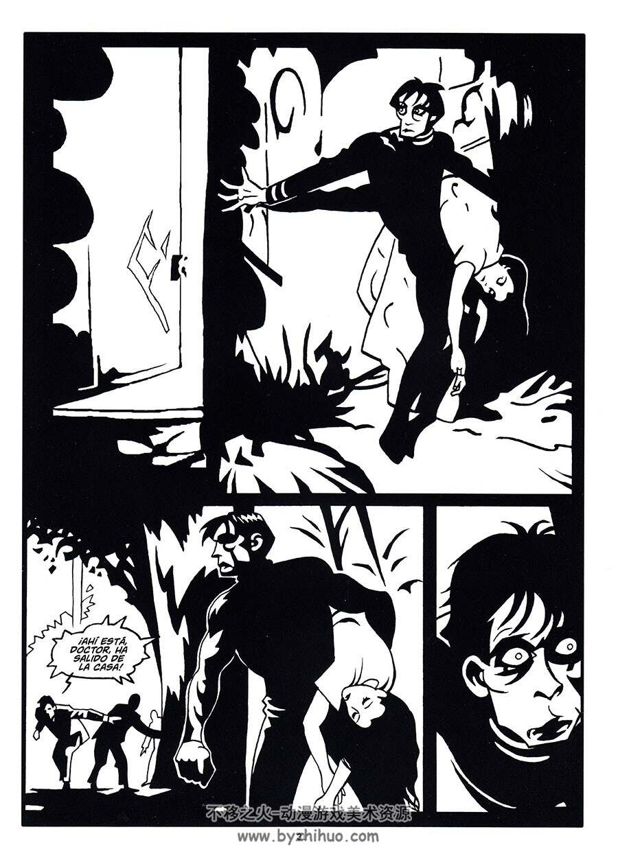 El Gabinete del Doctor Caligari 全一册 Diego Olmos 黑白西班牙语漫画