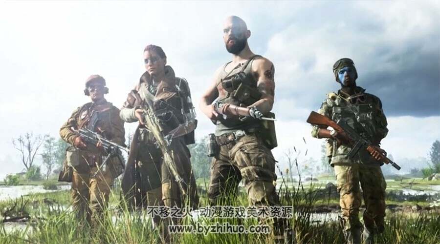 战地5 Battlefield5 游戏武器综合原画海报图片免费赏析 59P