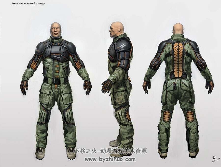 孤岛危机2与3概念原画设定合集 游戏武器人物角色原画及部分3D渲染作品