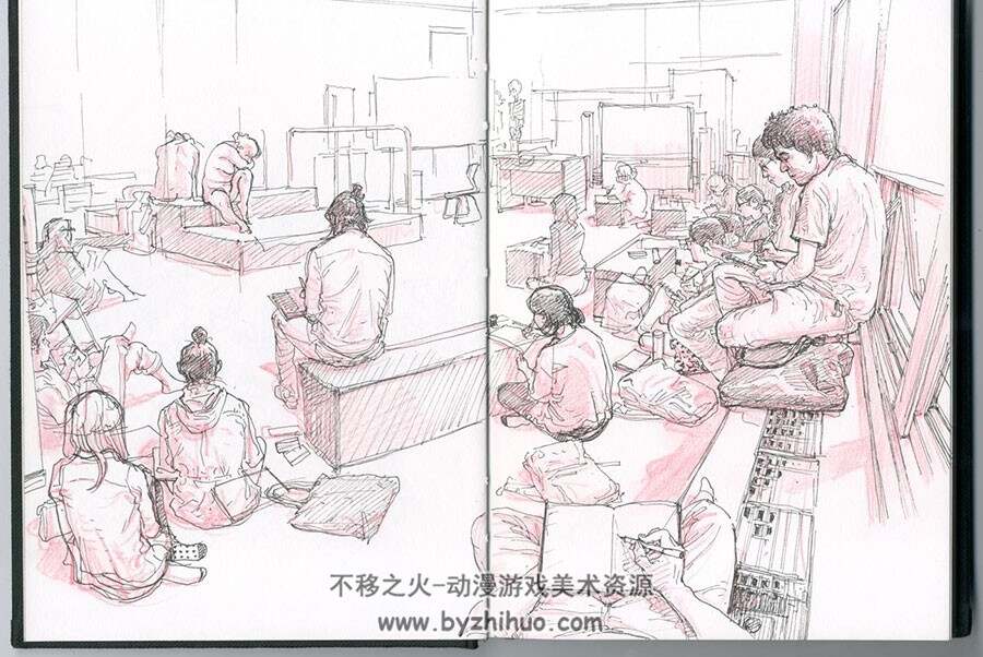 韩国插画艺术家Kim Jung Gi 2007-2011年插画线稿手绘作品欣赏合集