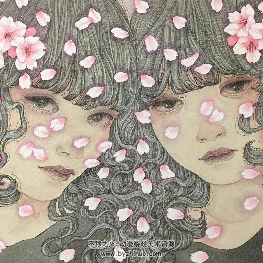 日本画师佐久間友香 笔下浮世绘风又颇具现代清纯少女感的插画作品下载