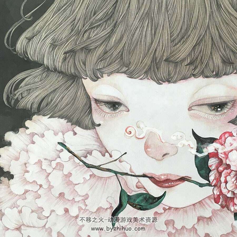 日本画师佐久間友香 笔下浮世绘风又颇具现代清纯少女感的插画作品下载