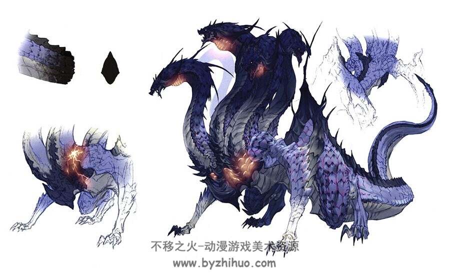 最终幻想14 反派角色生物原画设定图集参考下载 40P