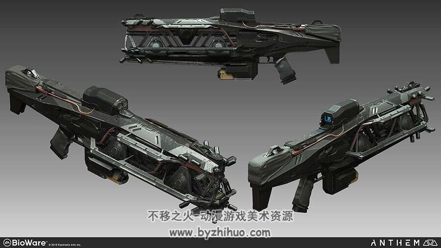 圣歌 2D3D游戏角色场景武器原画渲染图设定参考分享 358P