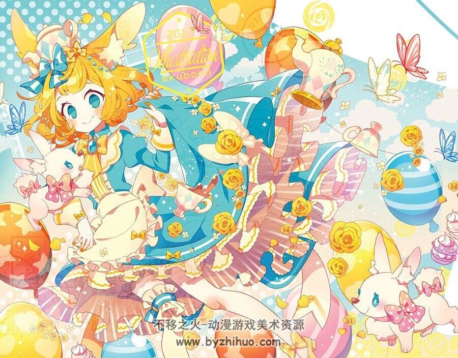 一组质量不错的日风动漫感插画壁纸图片分享包 319P