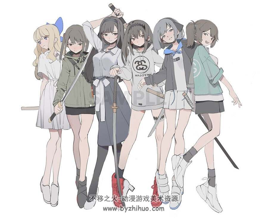 一组质量不错的日风动漫感插画壁纸图片分享包 319P