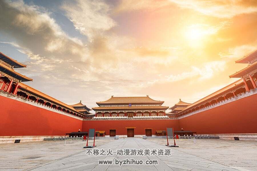 中国古代宫廷庭院 城邦街道场景 美术素材图片享参考下载 1054P