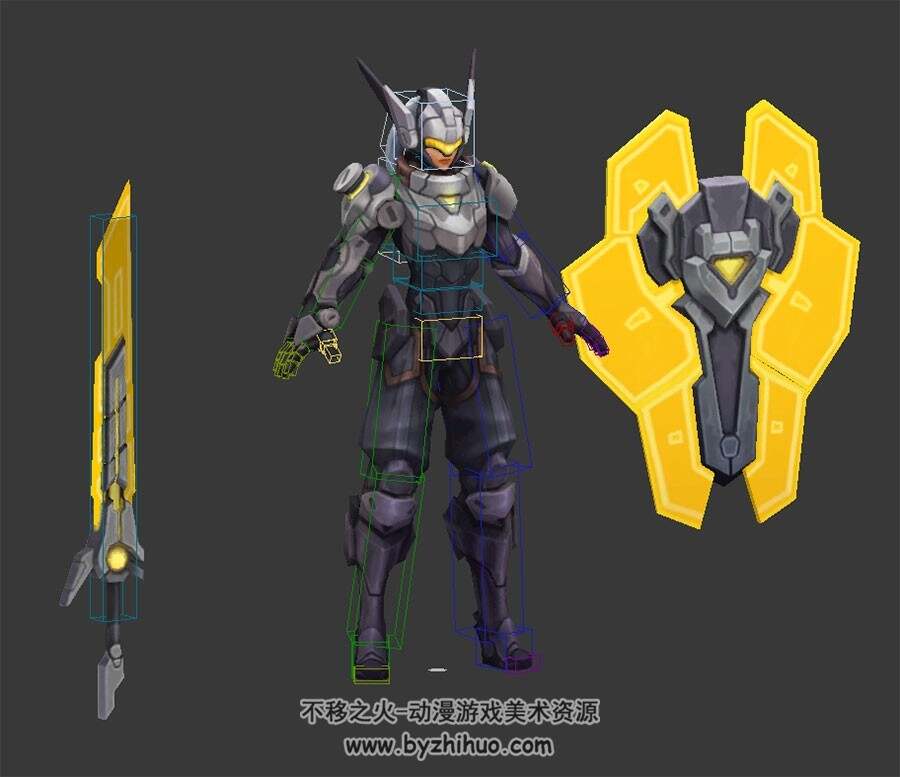 LOL 曙光女神蕾欧娜3DMax模型 带绑定下载