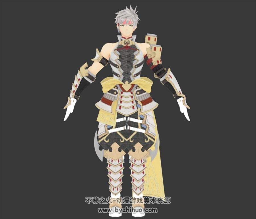 异度神剑2 游戏角色Addam及武器3DMax模型下载